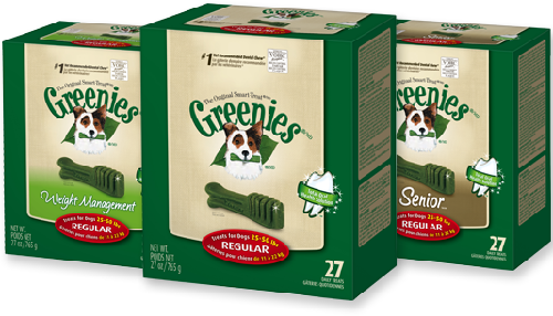 Greenies pet products for dogs